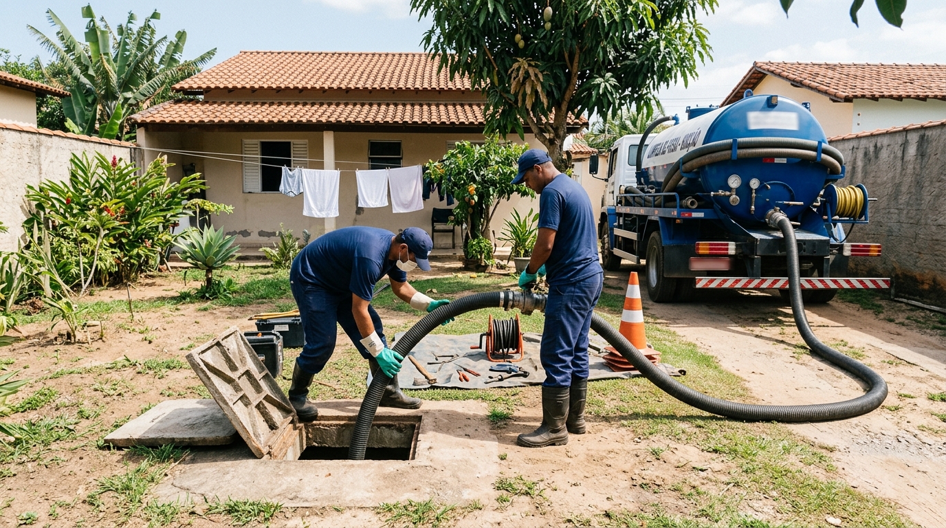 Limpeza de fossa séptica em Maceió-AL